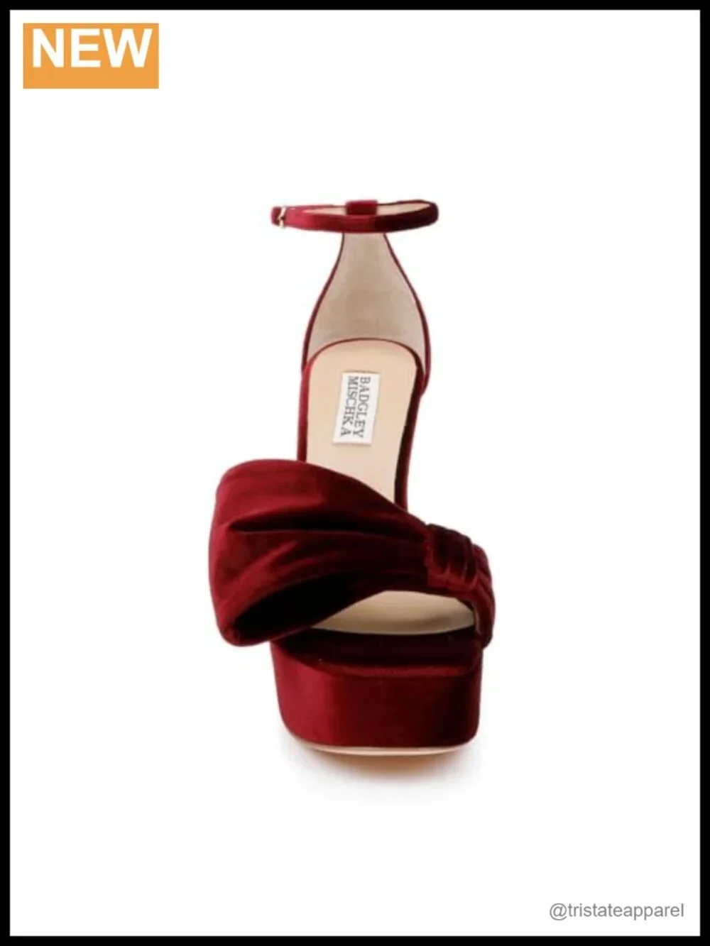 Platform Block Heel Sandals Leather Lining Ankle Strap Formal Evening